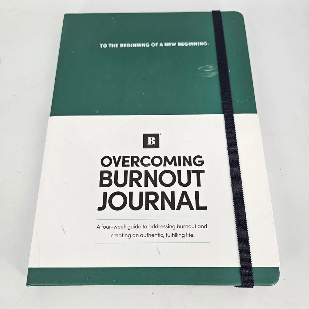 Overcoming Burnout Journal BestSelf 4 Week Guided Wellness Hardcover Book Diary